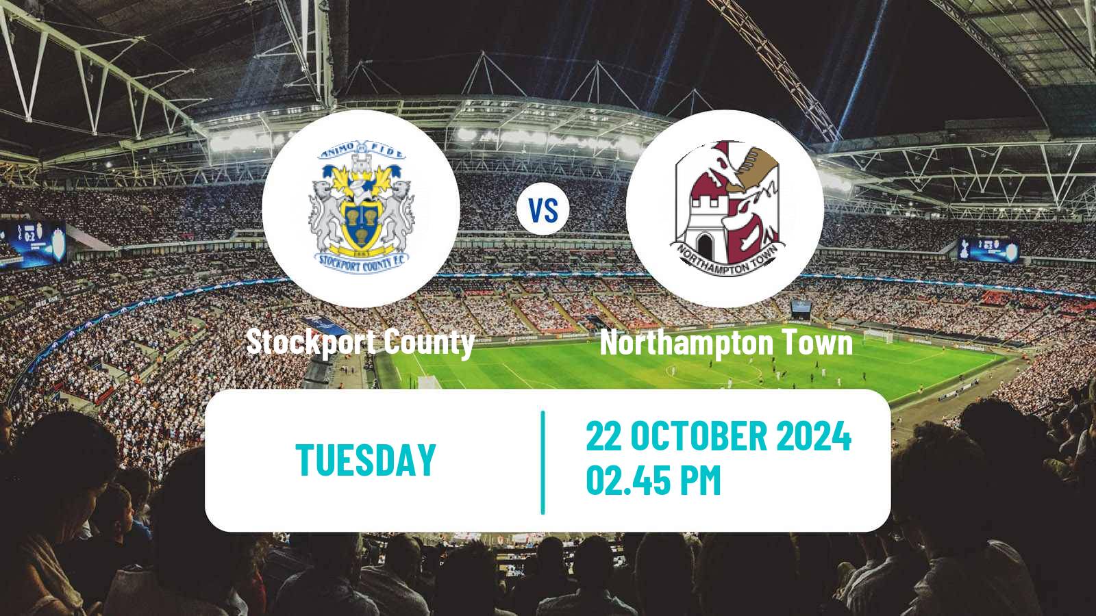 Soccer English League One Stockport County - Northampton Town