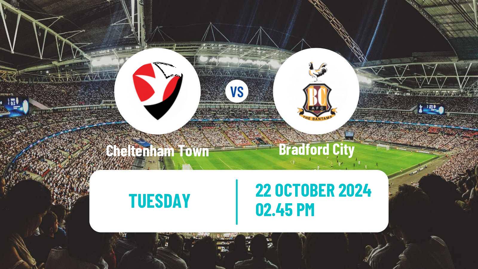 Soccer English League Two Cheltenham Town - Bradford City