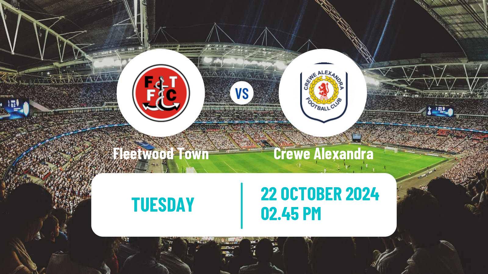 Soccer English League Two Fleetwood Town - Crewe Alexandra