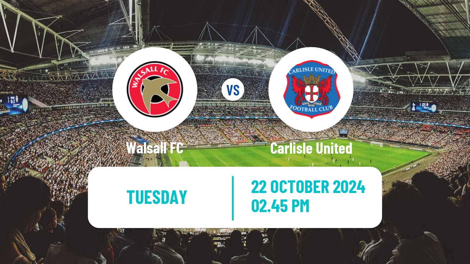 Soccer English League Two Walsall - Carlisle United