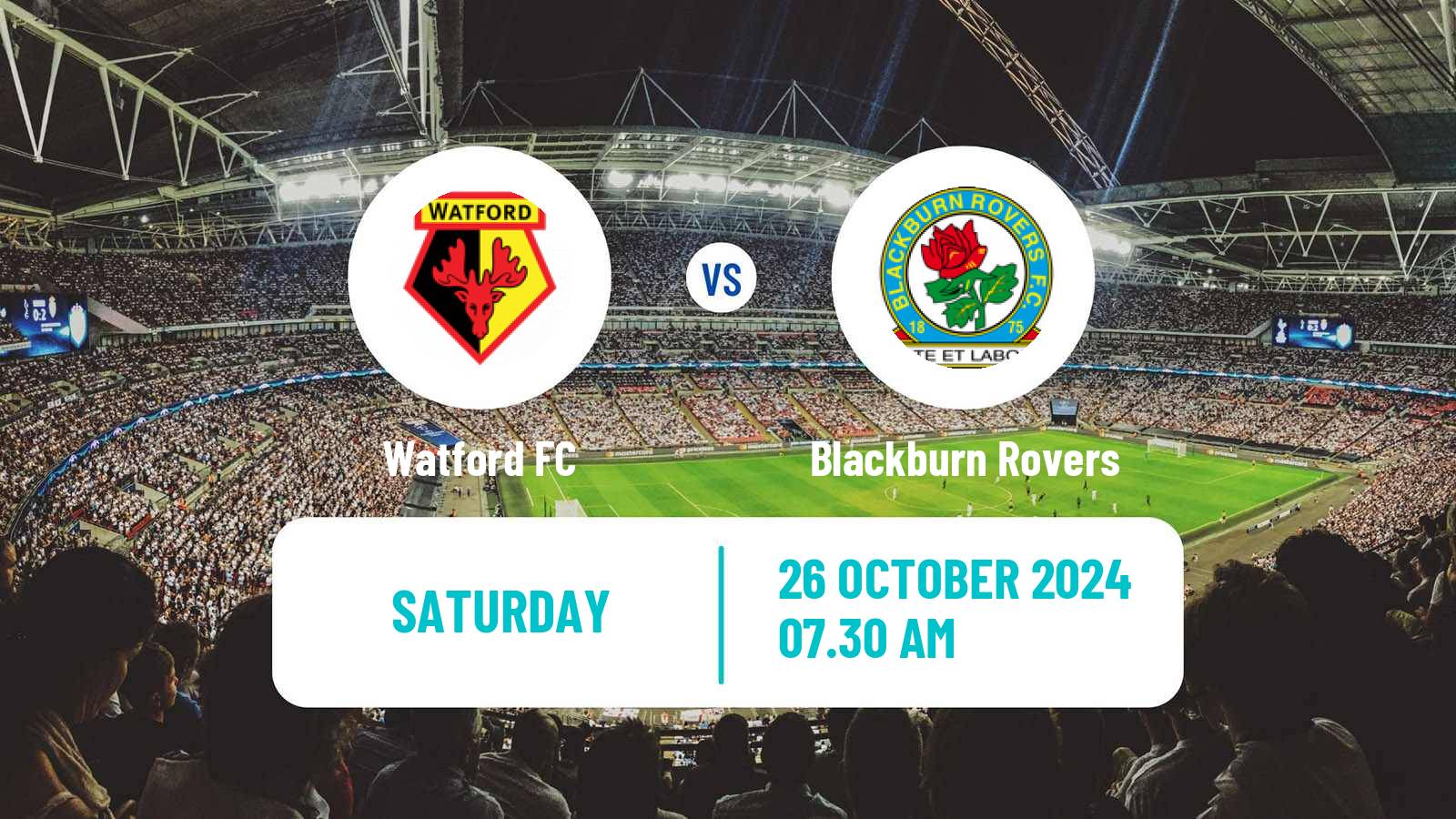 Soccer English League Championship Watford - Blackburn Rovers