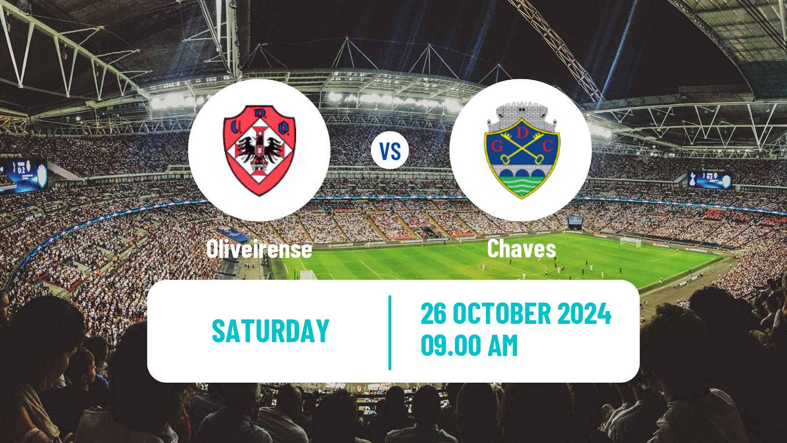 Soccer Portuguese Liga 2 Oliveirense - Chaves