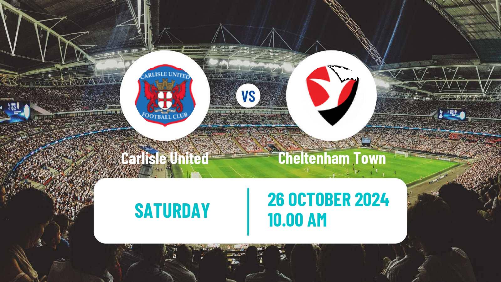 Soccer English League Two Carlisle United - Cheltenham Town