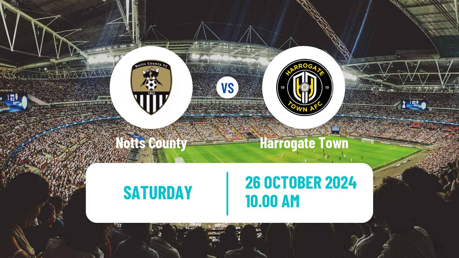 Soccer English League Two Notts County - Harrogate Town