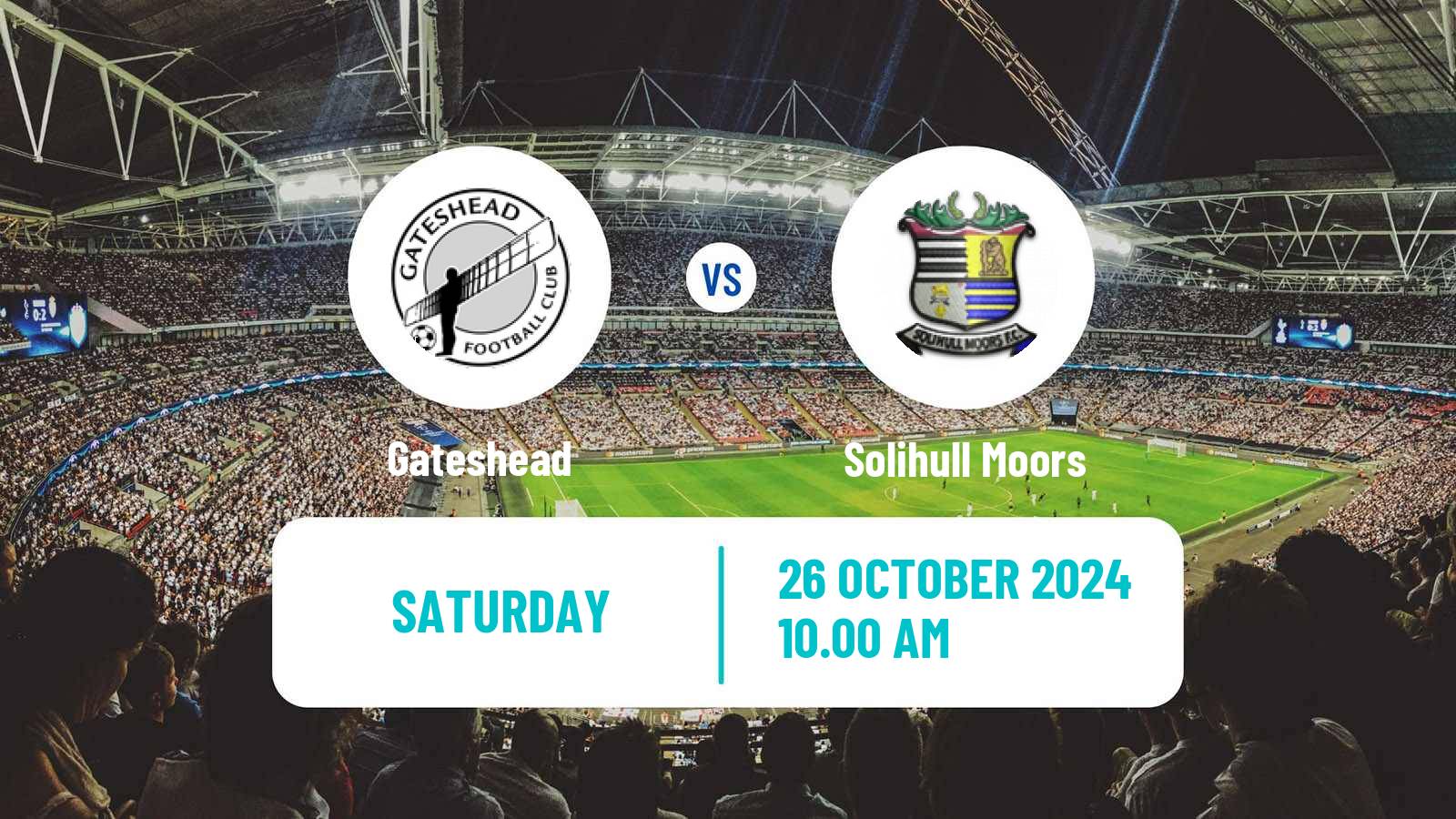 Soccer English National League Gateshead - Solihull Moors