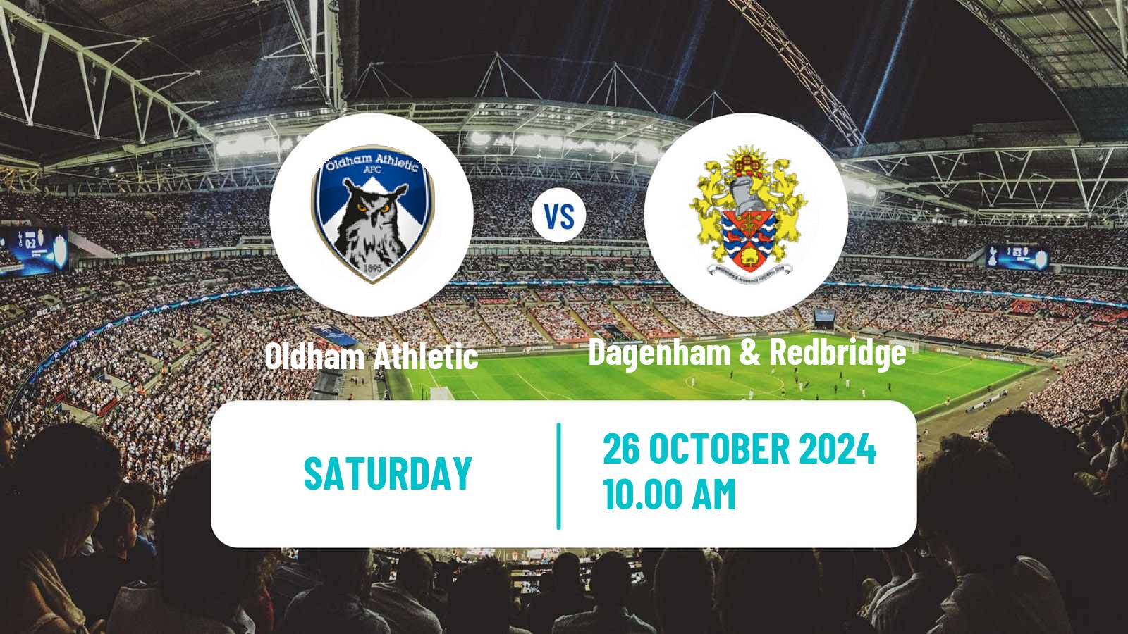 Soccer English National League Oldham Athletic - Dagenham & Redbridge