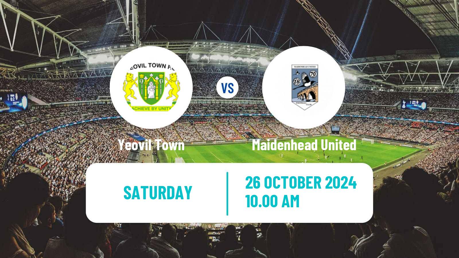 Soccer English National League Yeovil Town - Maidenhead United