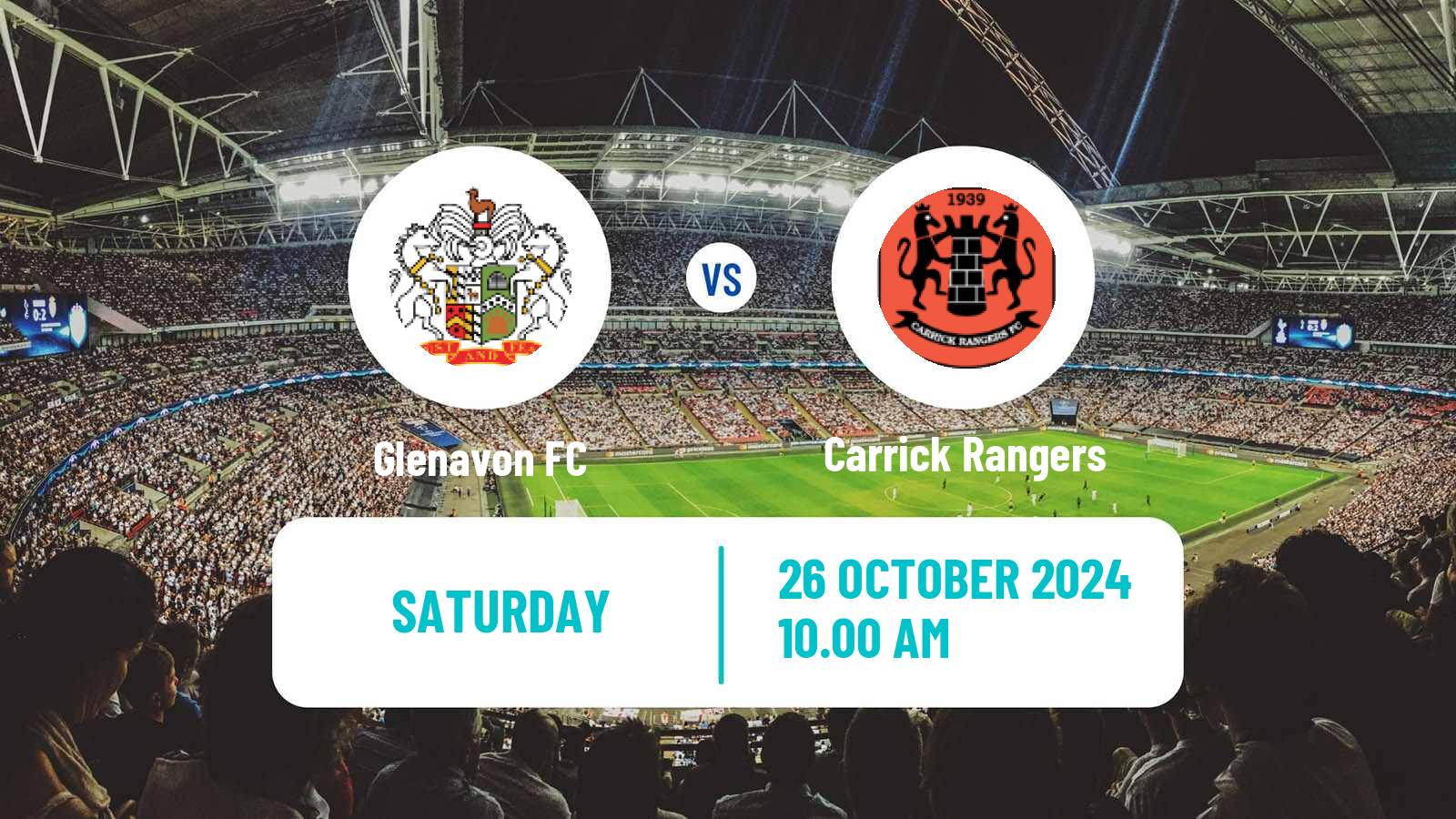 Soccer Northern Irish Premiership Glenavon - Carrick Rangers