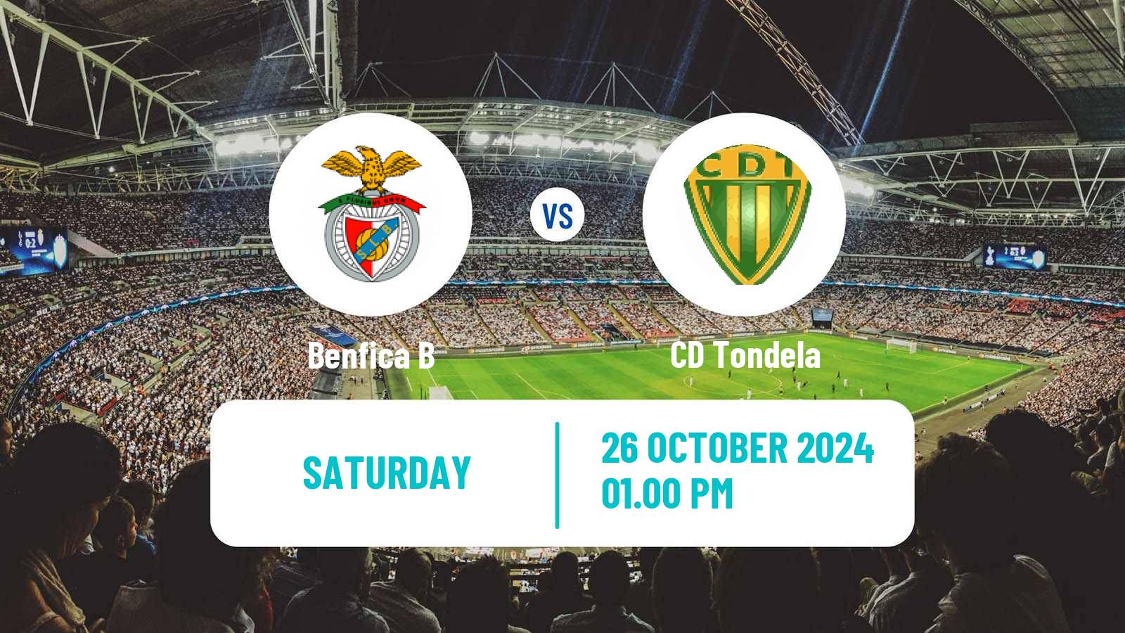 Soccer Portuguese Liga 2 Benfica B - Tondela