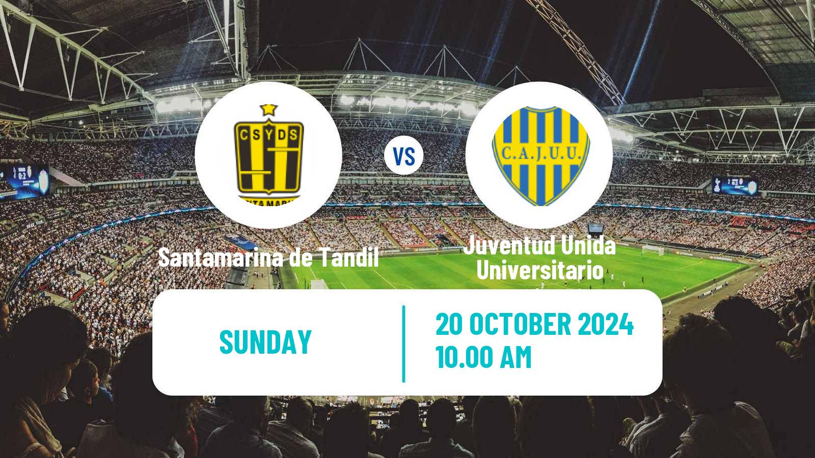 Soccer Argentinian Torneo Federal Santamarina de Tandil - Juventud Unida Universitario