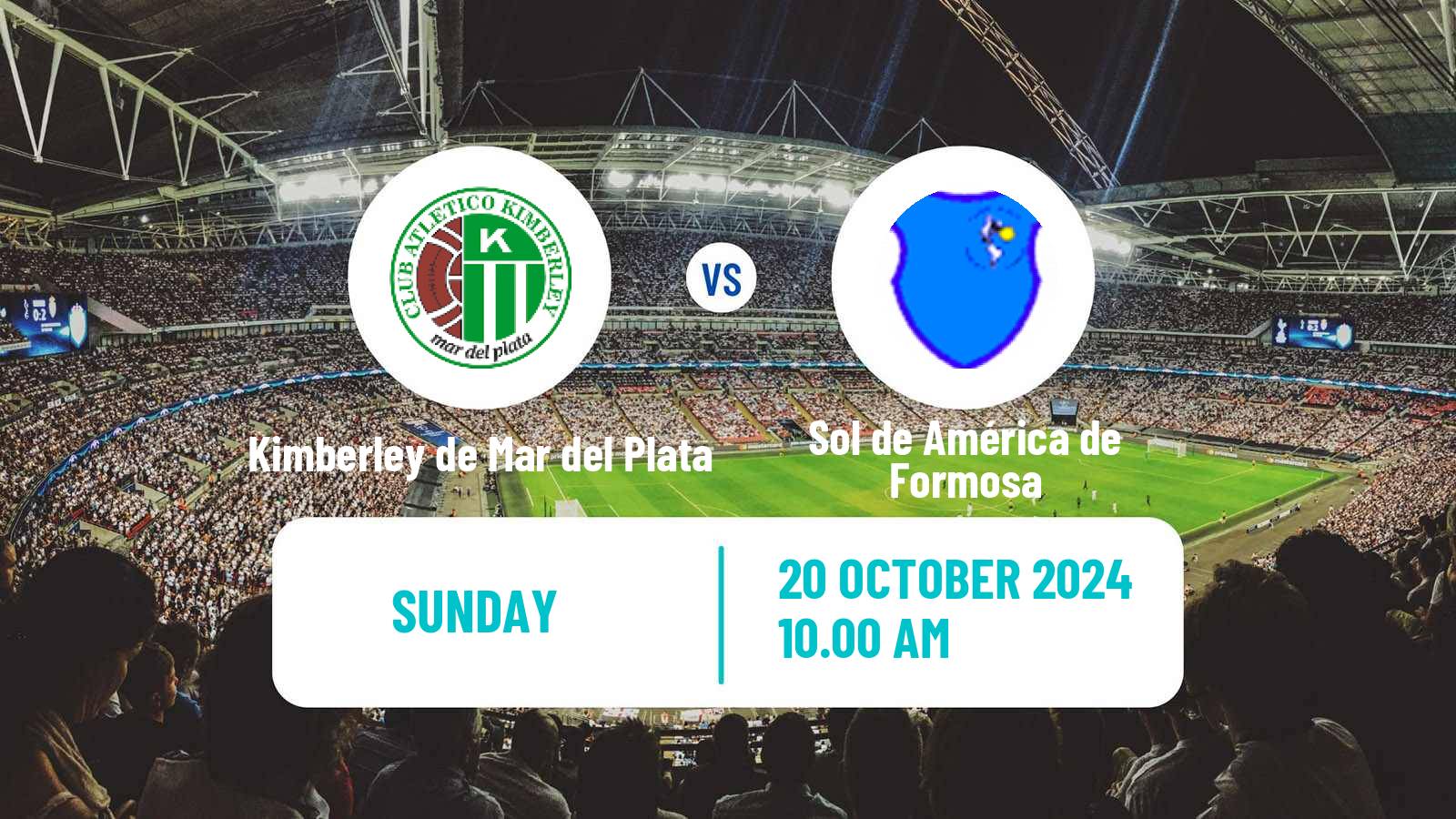 Soccer Argentinian Torneo Federal Kimberley de Mar del Plata - Sol de América de Formosa