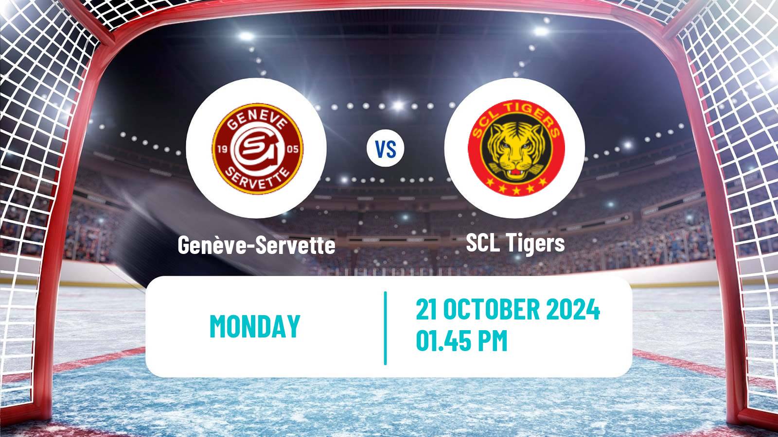 Hockey Swiss National League Hockey Genève-Servette - SCL Tigers