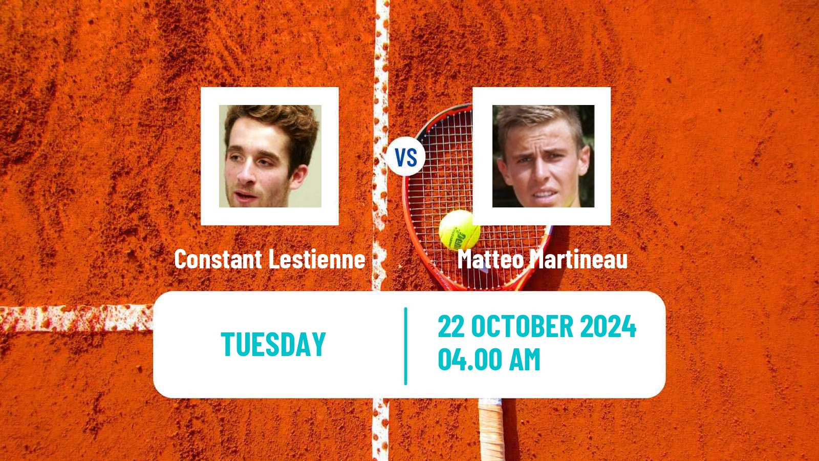 Tennis Brest Challenger Men Constant Lestienne - Matteo Martineau