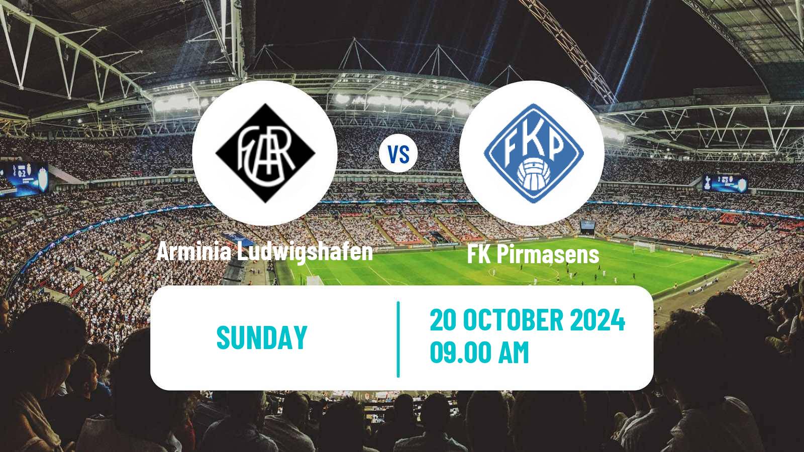 Soccer German Oberliga Rheinland-Pfalz/Saar Arminia Ludwigshafen - Pirmasens