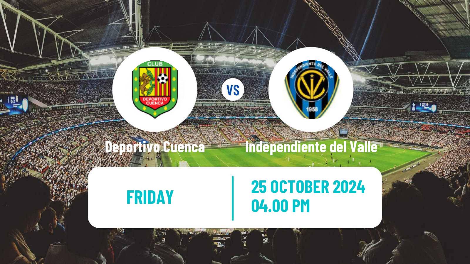 Soccer Ecuadorian Liga Pro Deportivo Cuenca - Independiente del Valle