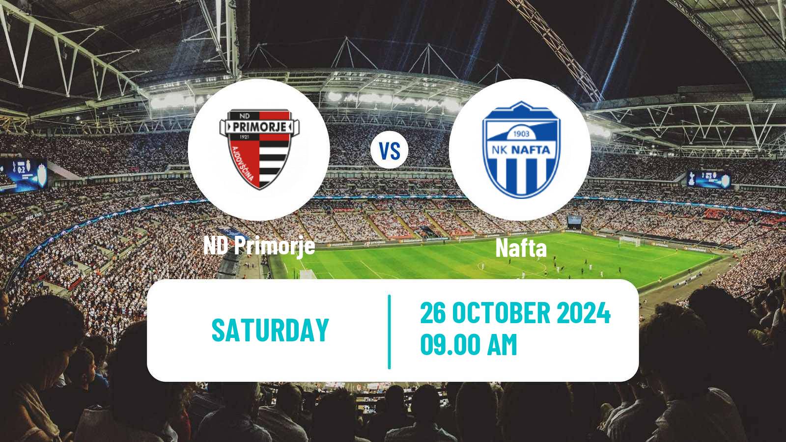 Soccer Slovenian PrvaLiga Primorje - Nafta