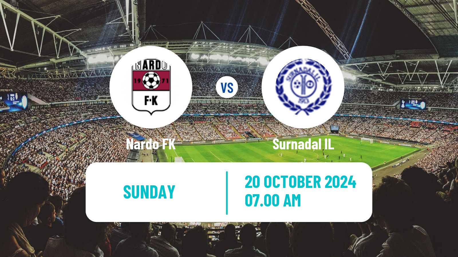 Soccer Norwegian Division 3 - Group 4 Nardo - Surnadal IL