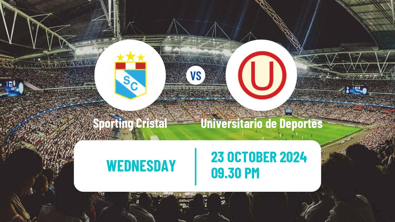 Soccer Peruvian Liga 1 Sporting Cristal - Universitario de Deportes