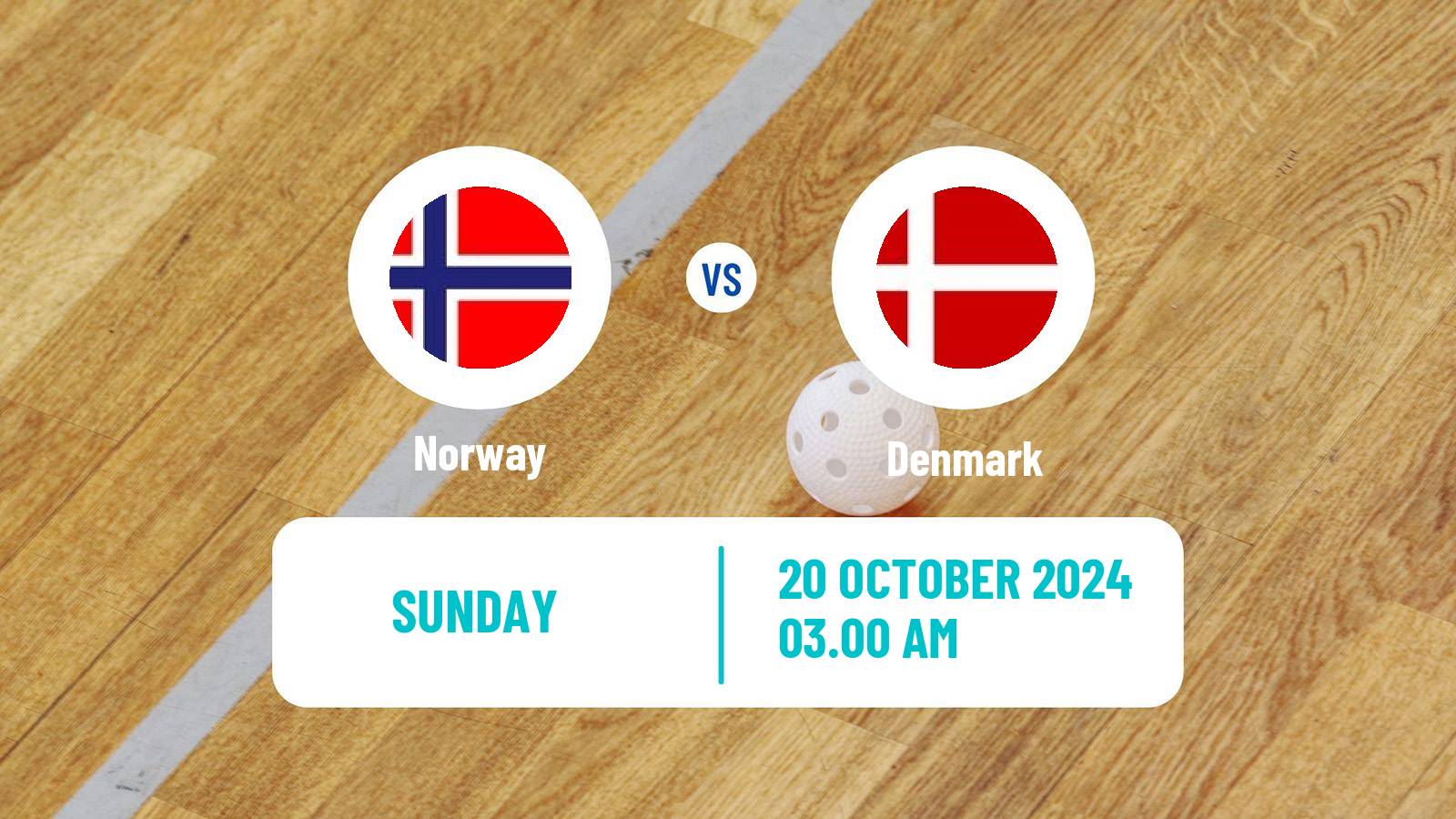 Floorball Friendly International Floorball Norway - Denmark