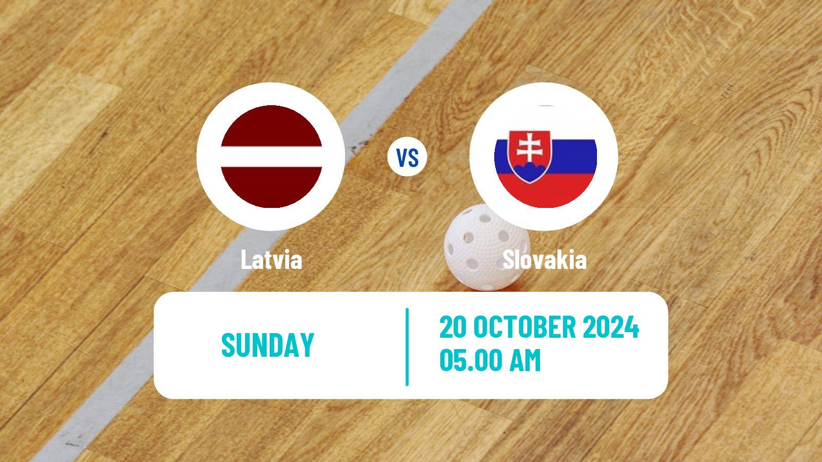 Floorball Friendly International Floorball Latvia - Slovakia