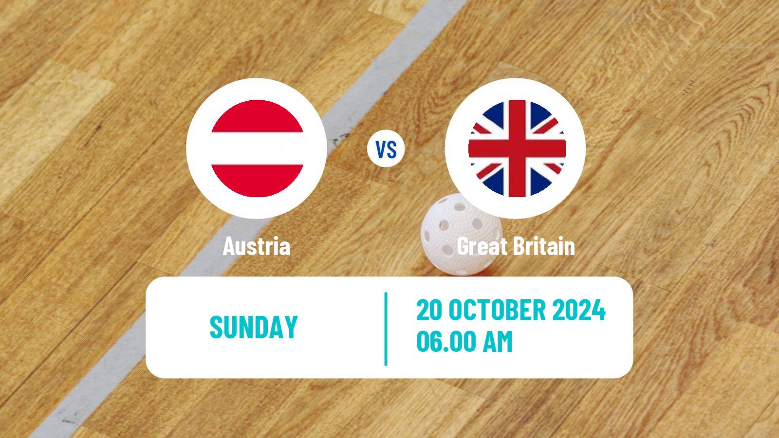 Floorball Friendly International Floorball Austria - Great Britain