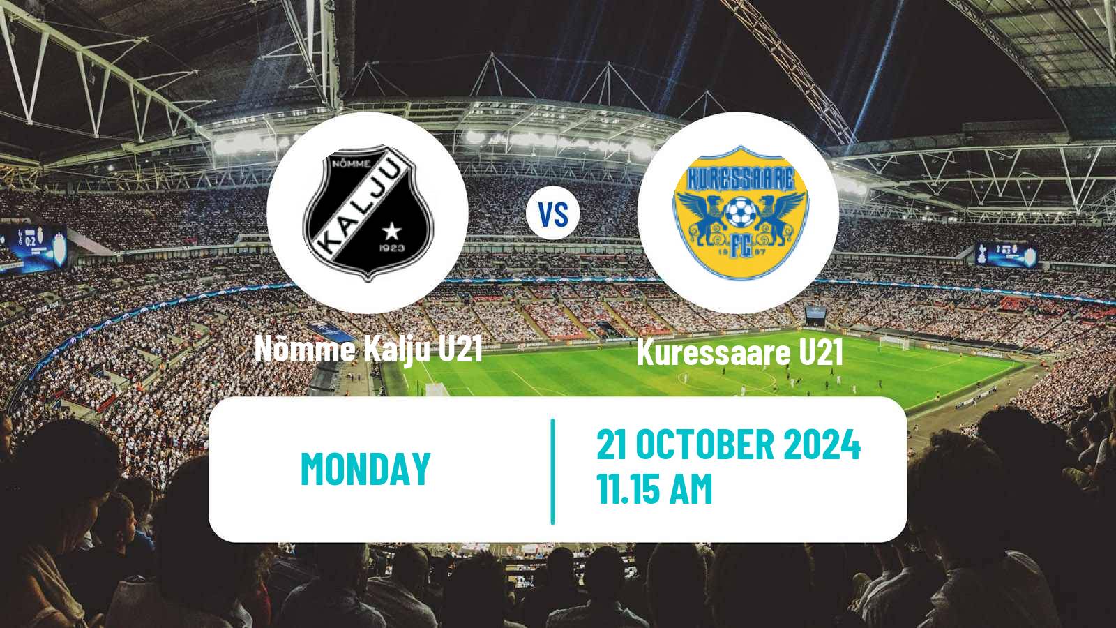 Soccer Estonian Esiliiga B Nõmme Kalju U21 - Kuressaare U21