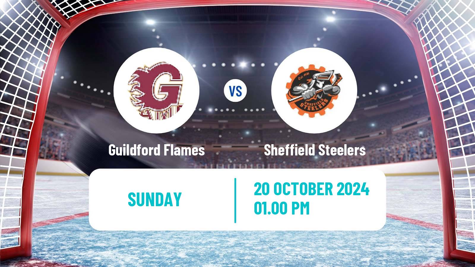 Hockey United Kingdom Challenge Cup Ice Hockey Guildford Flames - Sheffield Steelers