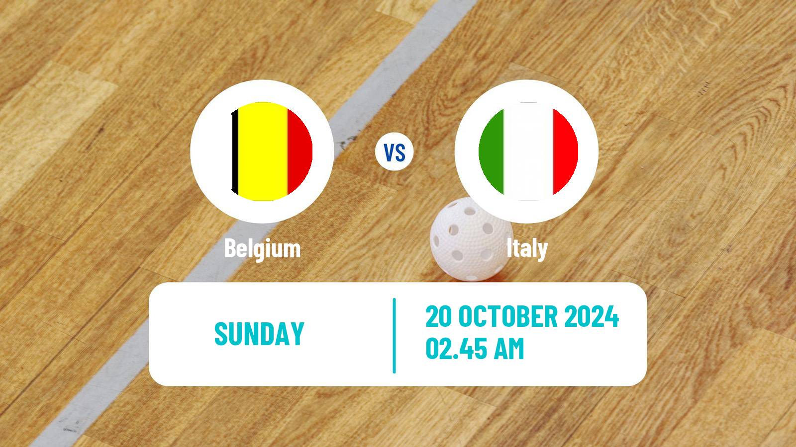 Floorball Friendly International Floorball Belgium - Italy