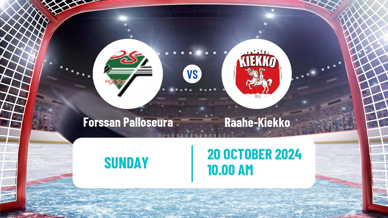 Hockey Finnish Suomi-sarja Forssan Palloseura - Raahe-Kiekko