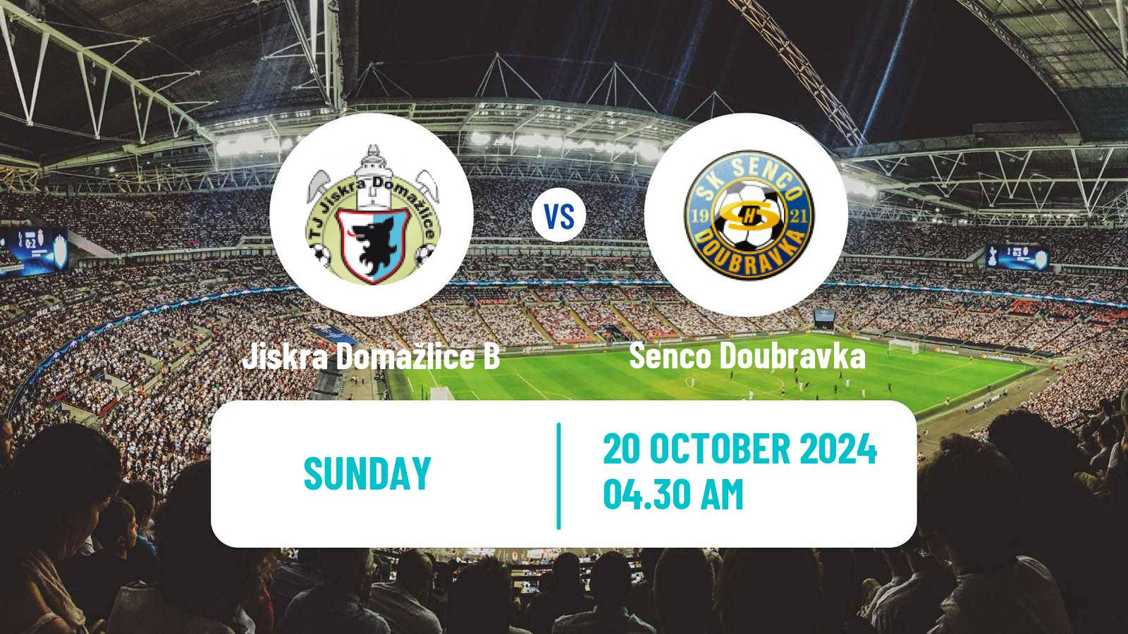 Soccer Czech Division A Jiskra Domažlice B - Senco Doubravka