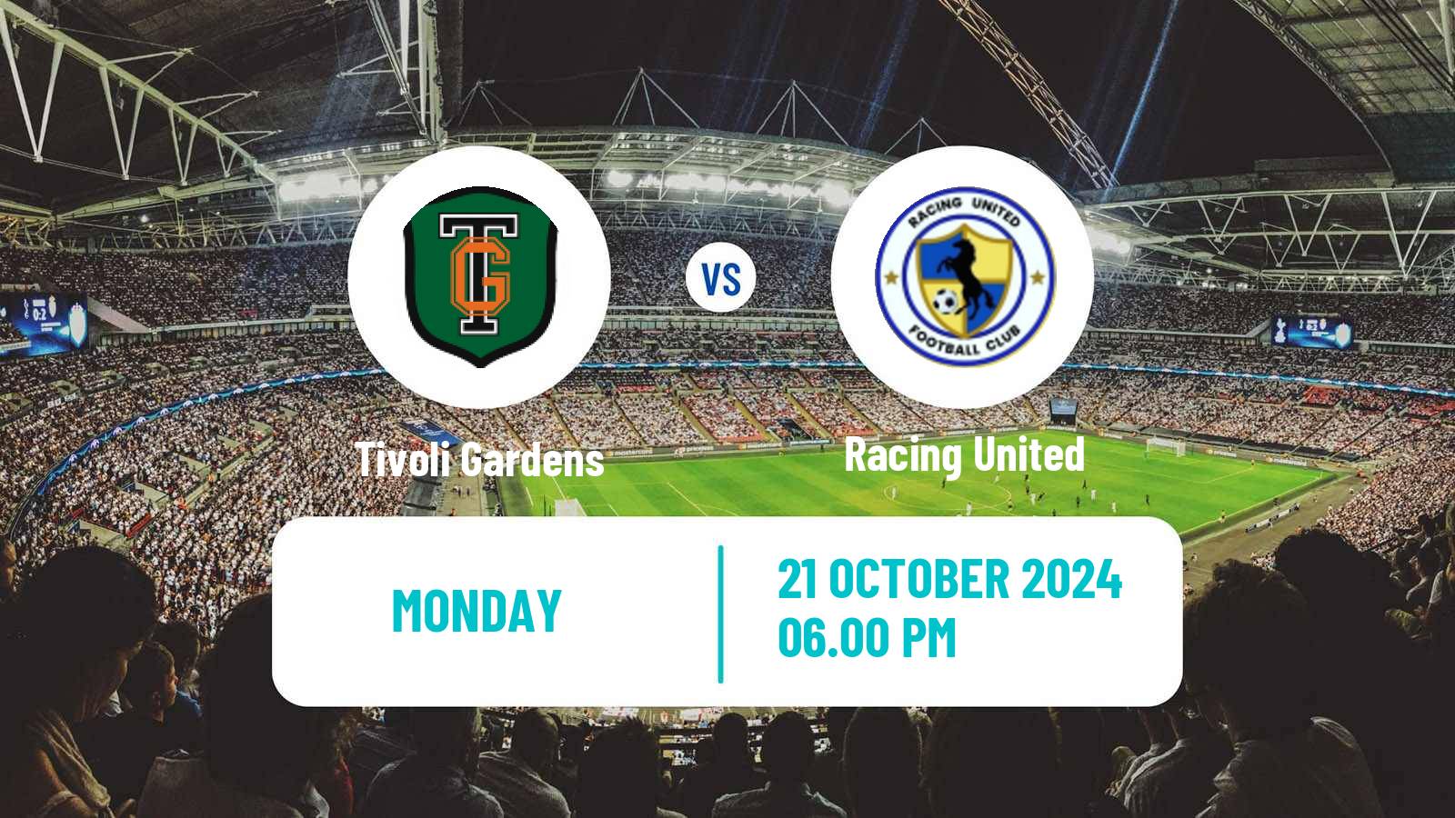 Soccer Jamaica National Premier League Tivoli Gardens - Racing United