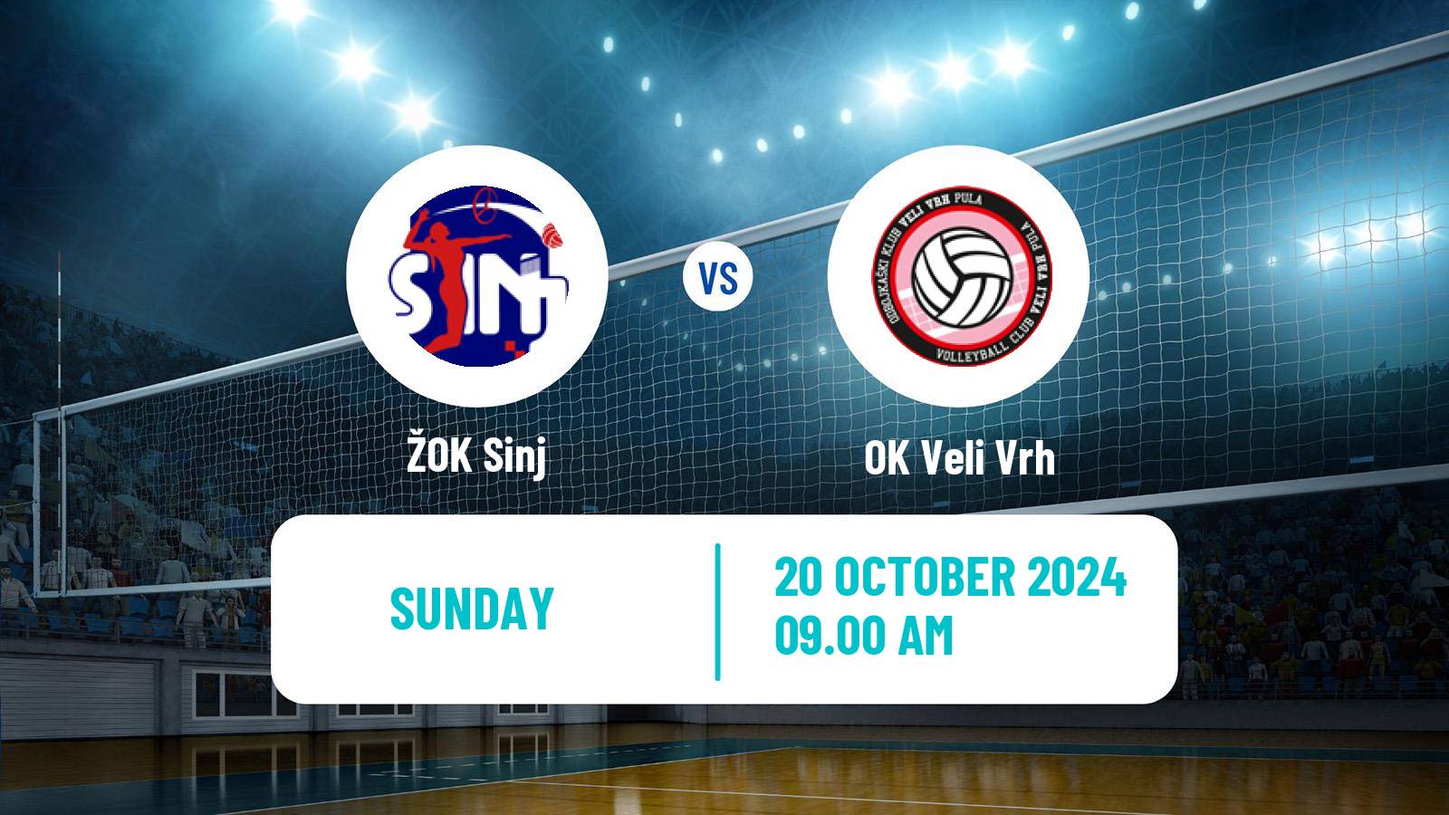 Volleyball Croatian Prva Liga Volleyball Women Sinj - Veli Vrh