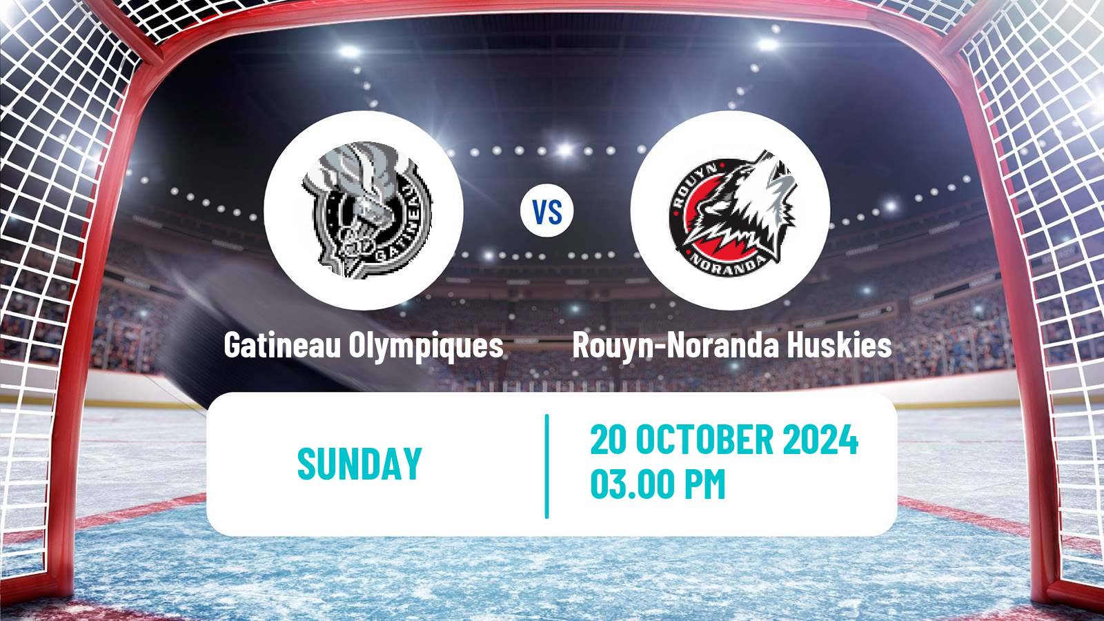 Hockey QMJHL Gatineau Olympiques - Rouyn-Noranda Huskies