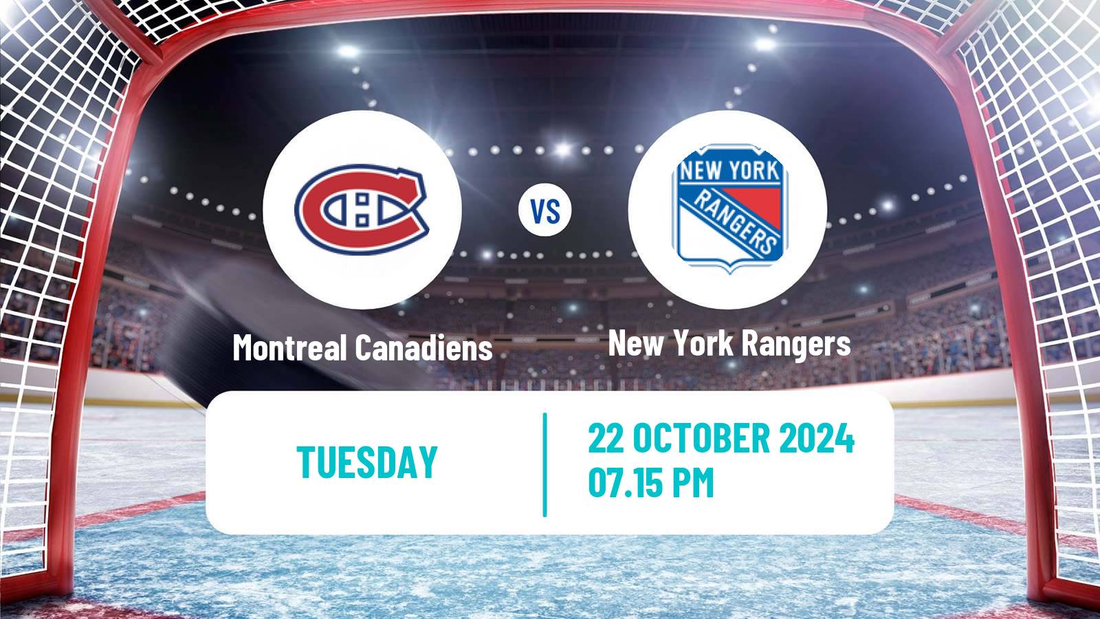 Hockey NHL Montreal Canadiens - New York Rangers