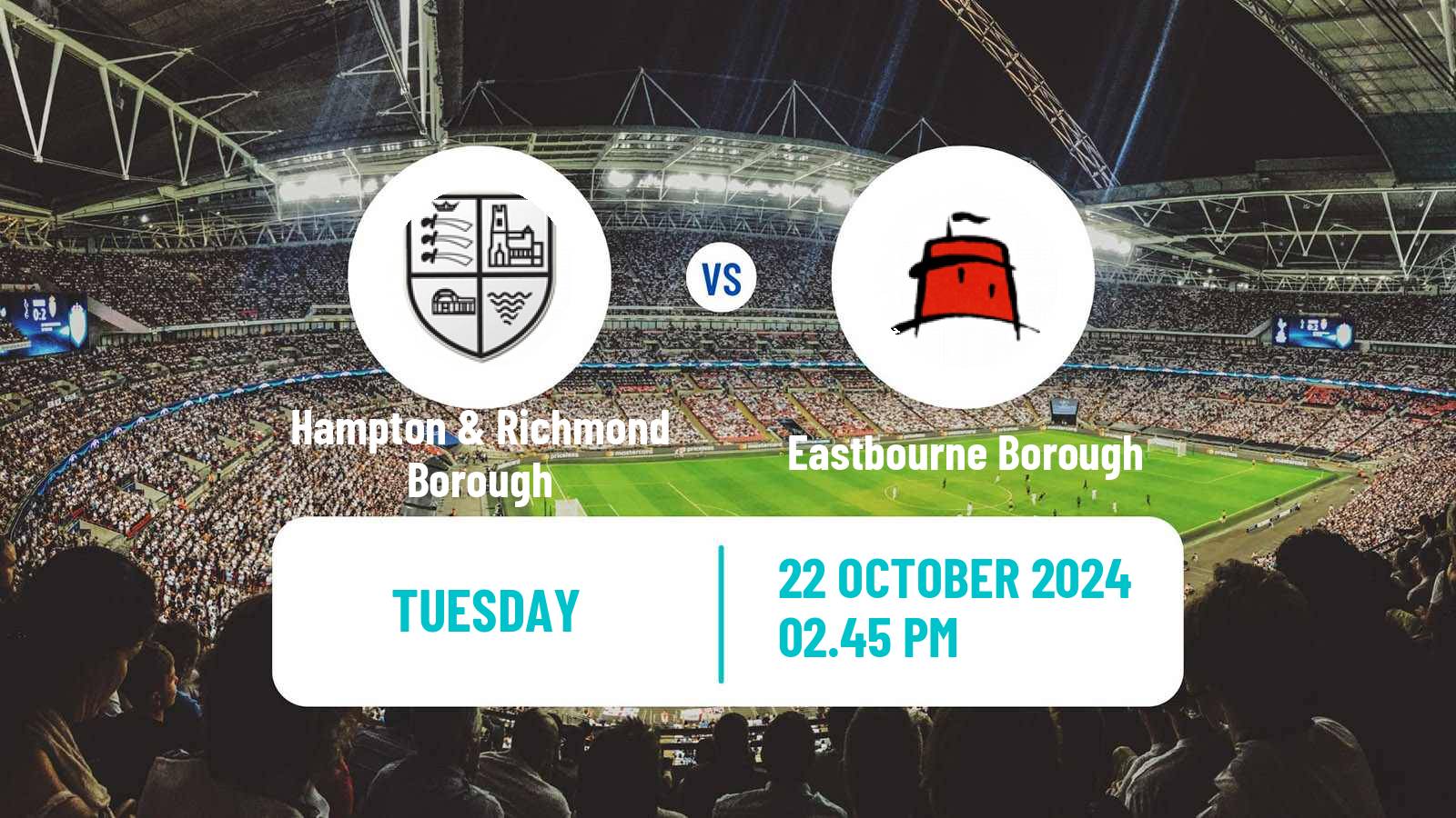 Soccer English National League South Hampton & Richmond Borough - Eastbourne Borough