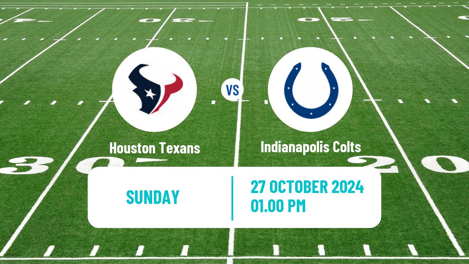 American football NFL Houston Texans - Indianapolis Colts