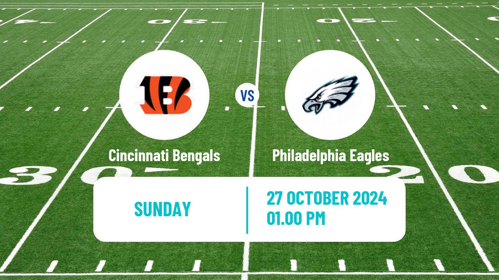 American football NFL Cincinnati Bengals - Philadelphia Eagles