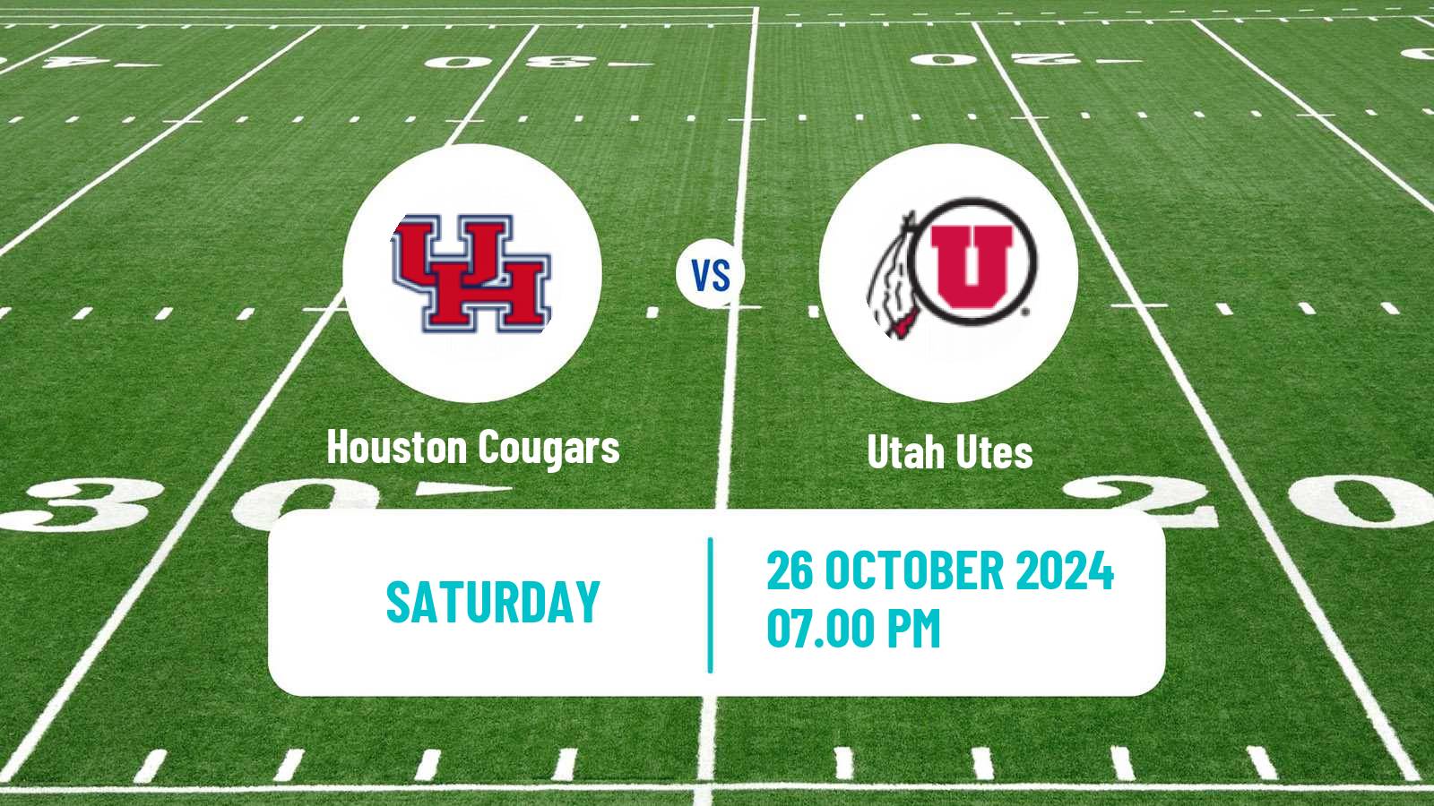 American football NCAA College Football Houston Cougars - Utah Utes