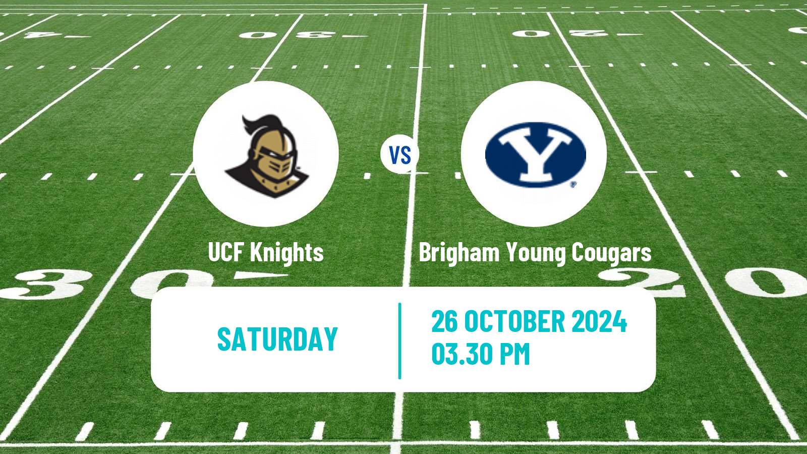 American football NCAA College Football UCF Knights - Brigham Young Cougars