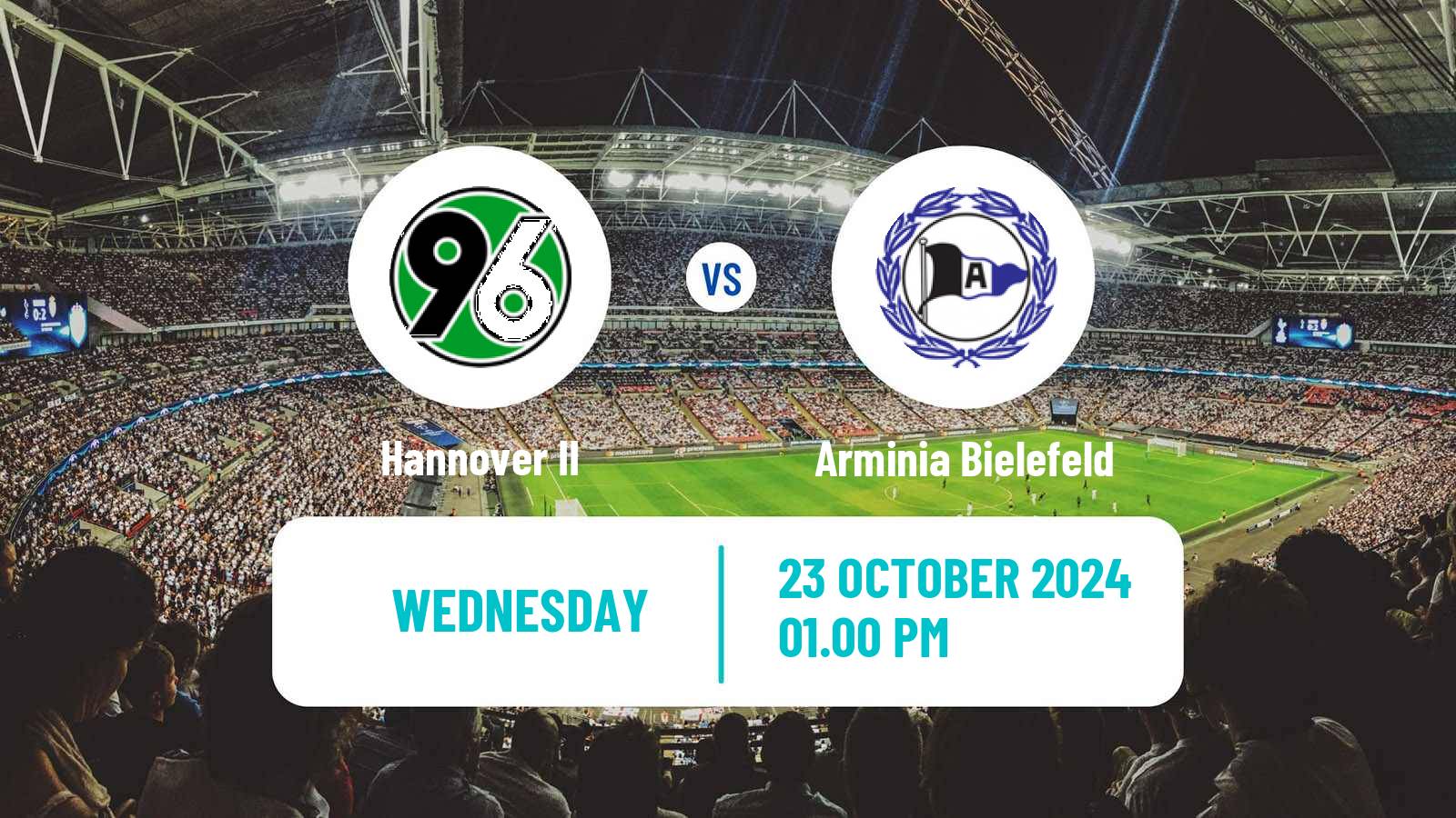 Soccer German 3 Bundesliga Hannover II - Arminia Bielefeld