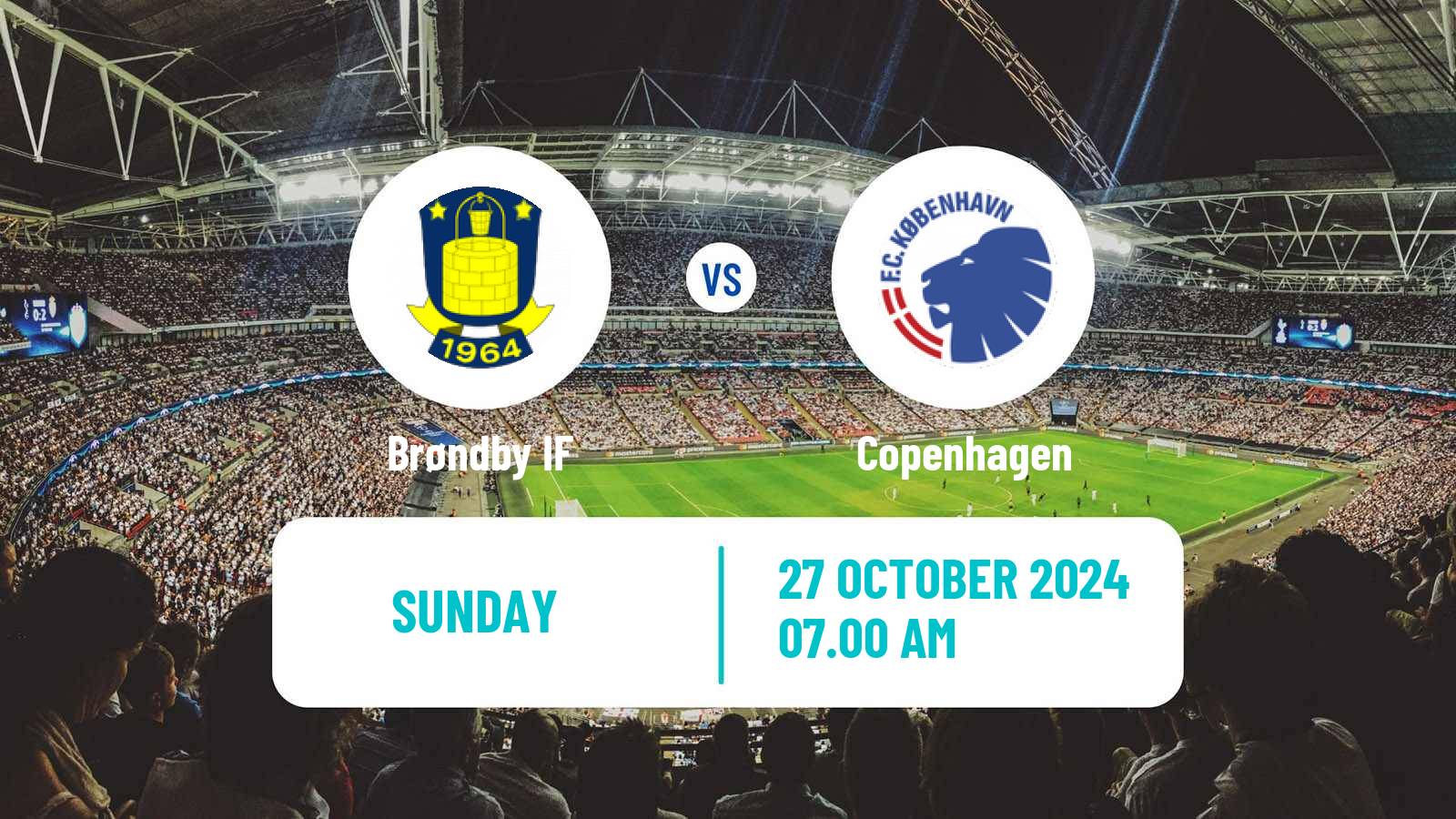 Soccer Danish Superliga Brøndby - Copenhagen