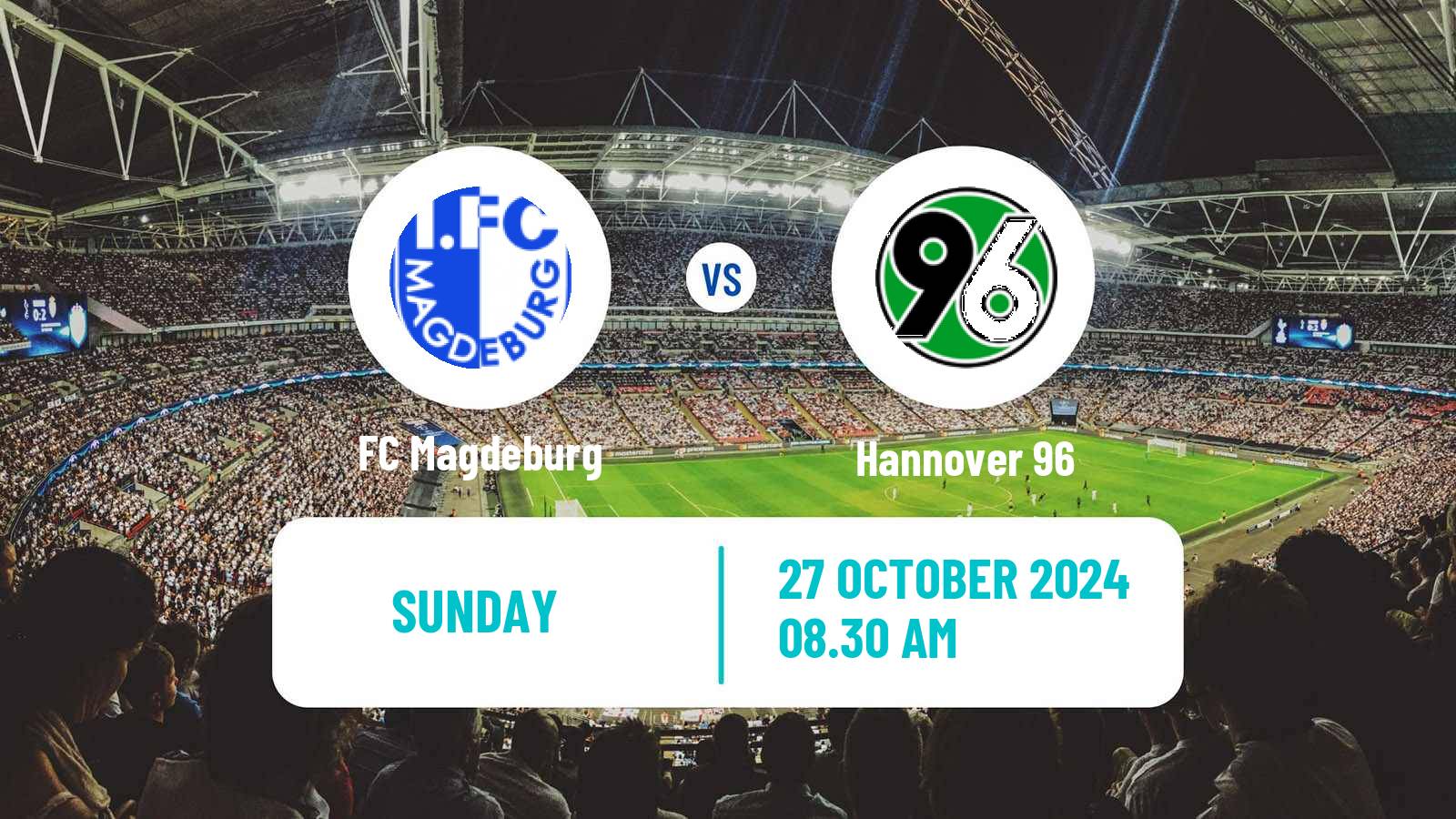 Soccer German 2 Bundesliga Magdeburg - Hannover