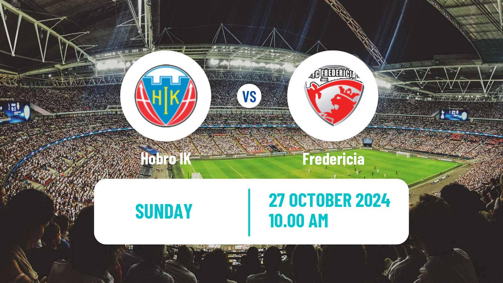 Soccer Danish 1 Division Hobro - Fredericia