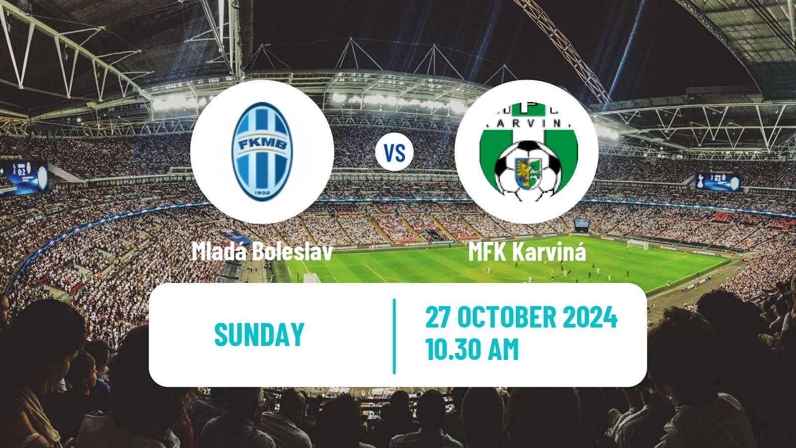 Soccer Czech 1 Liga Mladá Boleslav - Karviná