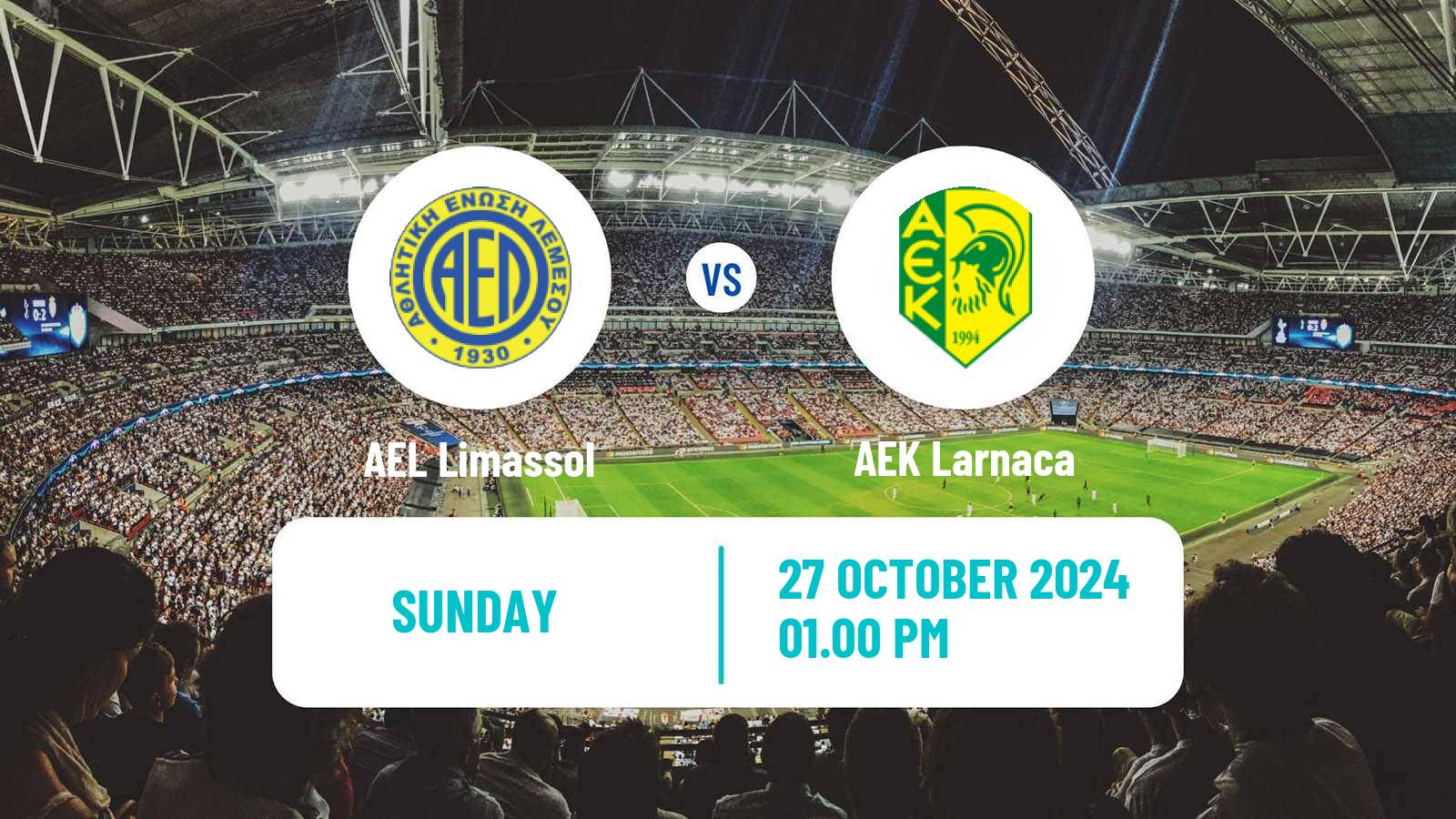 Soccer Cypriot First Division AEL Limassol - AEK Larnaca