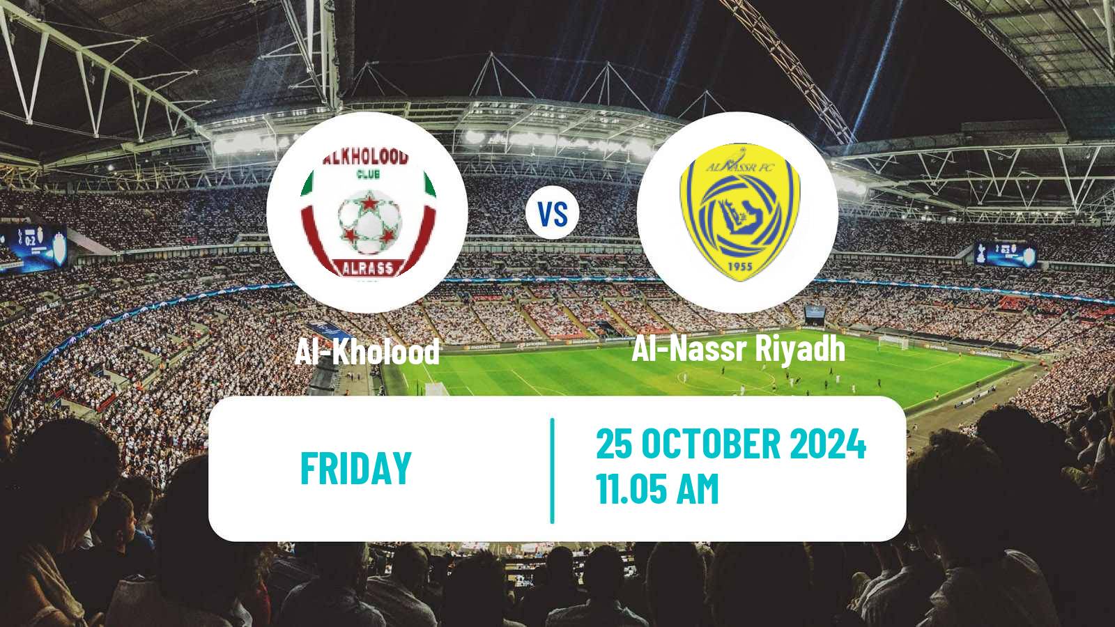 Soccer Saudi Professional League Al-Kholood - Al-Nassr Riyadh