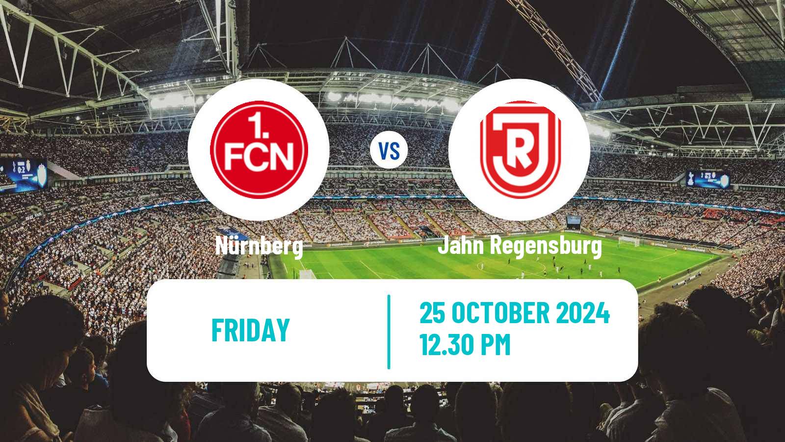 Soccer German 2 Bundesliga Nürnberg - Jahn Regensburg