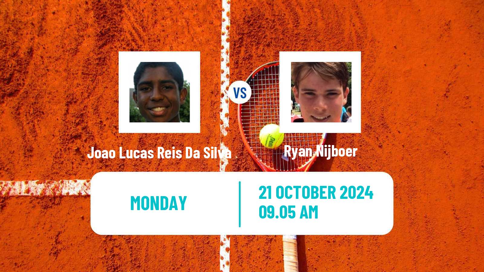 Tennis Curitiba Challenger Men Joao Lucas Reis Da Silva - Ryan Nijboer