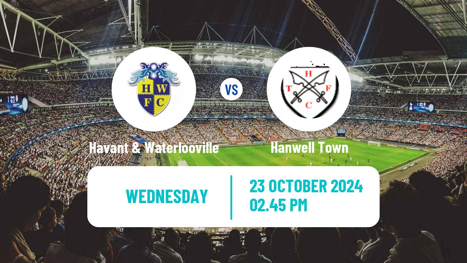 Soccer English Southern League South Division Havant & Waterlooville - Hanwell Town