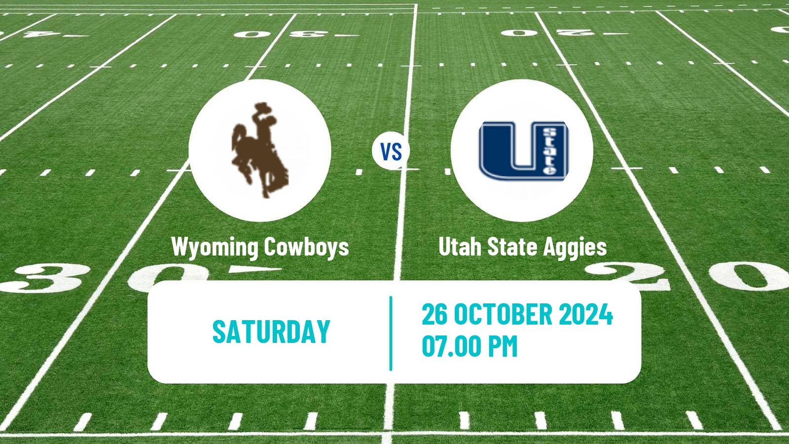 American football NCAA College Football Wyoming Cowboys - Utah State Aggies